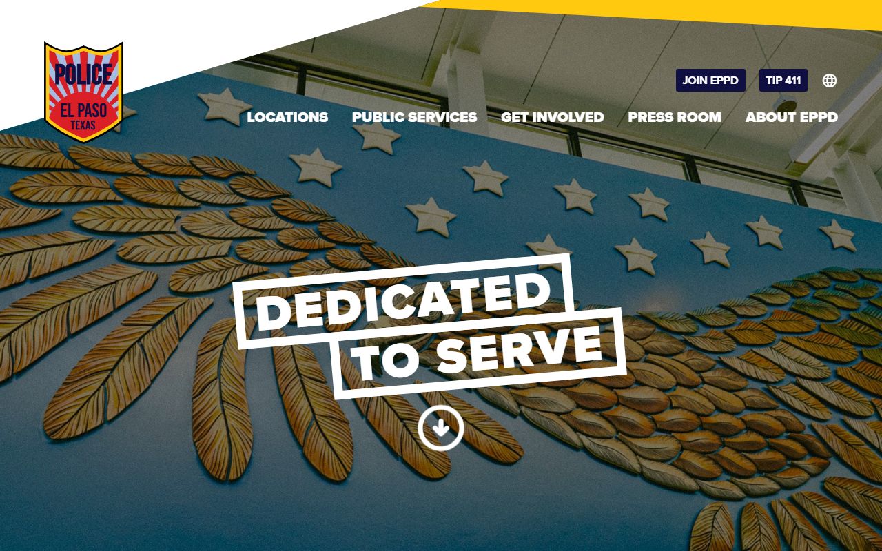 El Paso Police Department website for police records requests