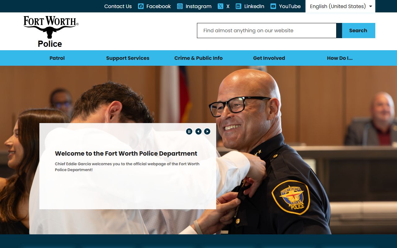 Fort Worth Police Records Department website