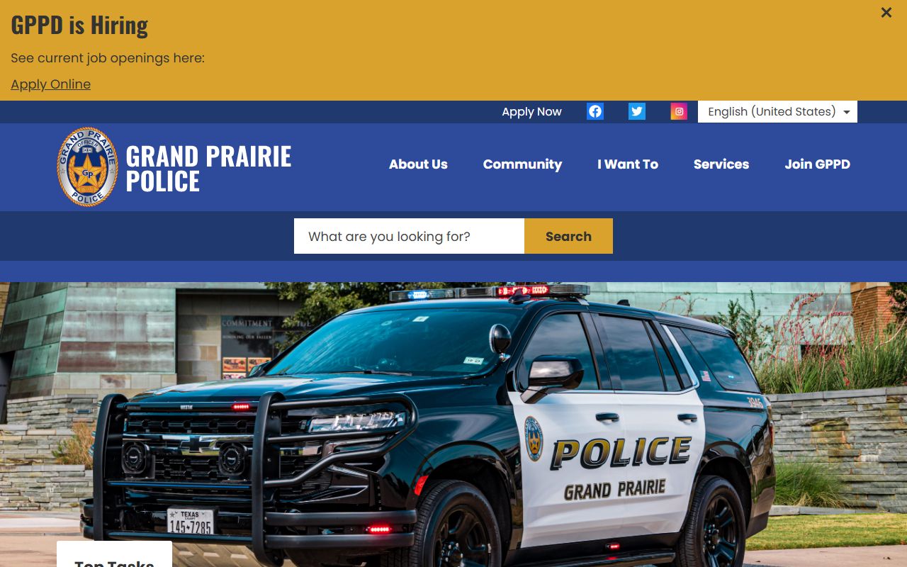 Grand Prairie police records - Grand Prairie Police Department website
