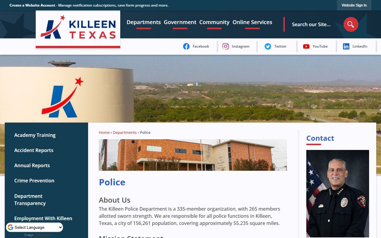 Killeen police records - Killeen Police Department website
