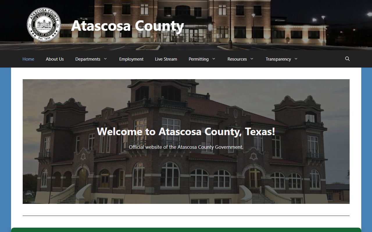 Atascosa County police records and county website