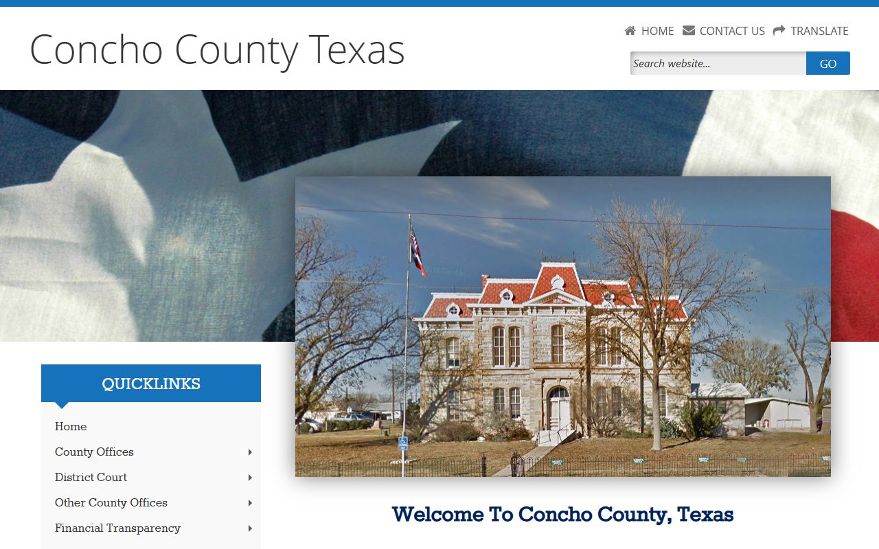 Concho County police records website