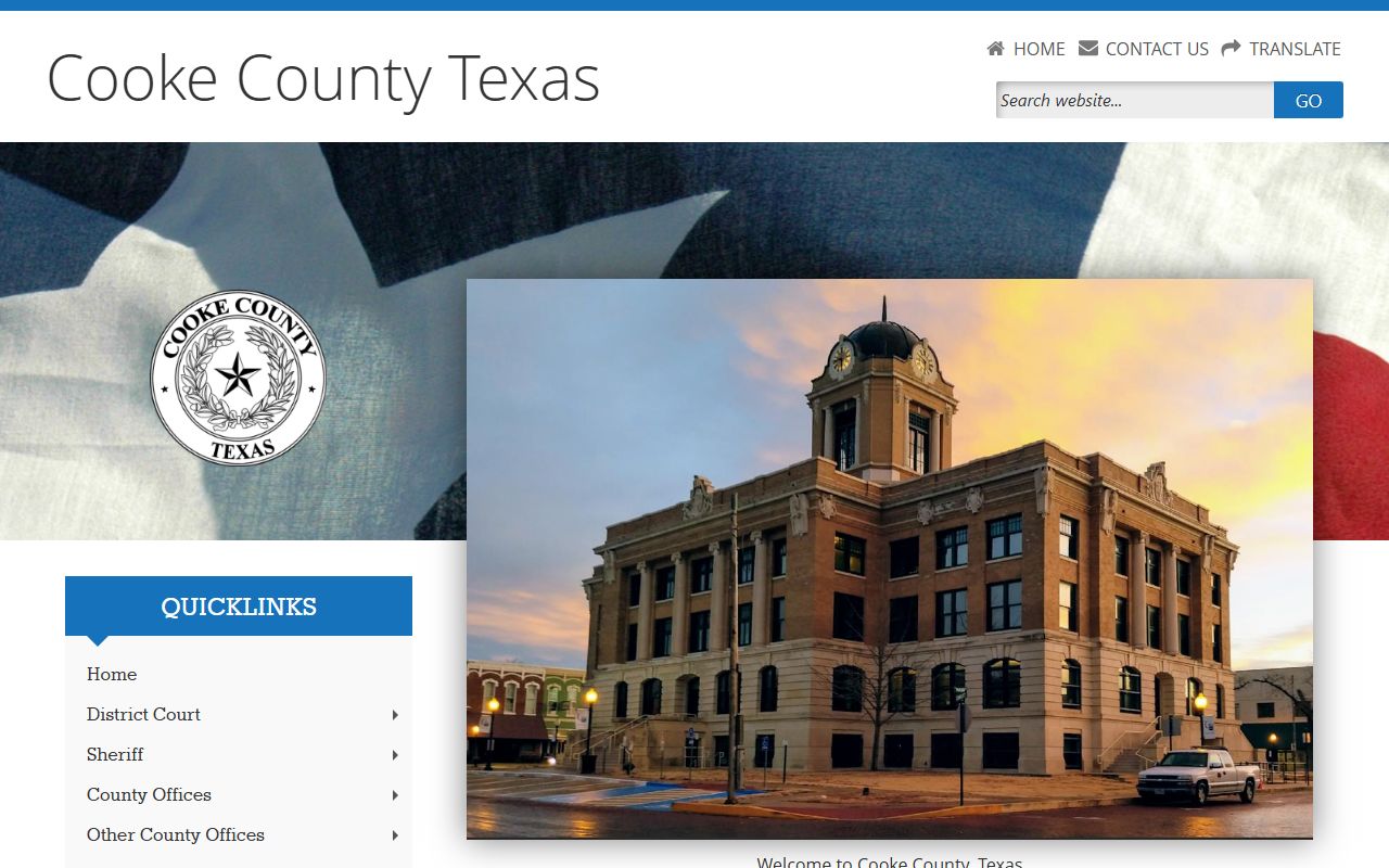 Cooke County police records website