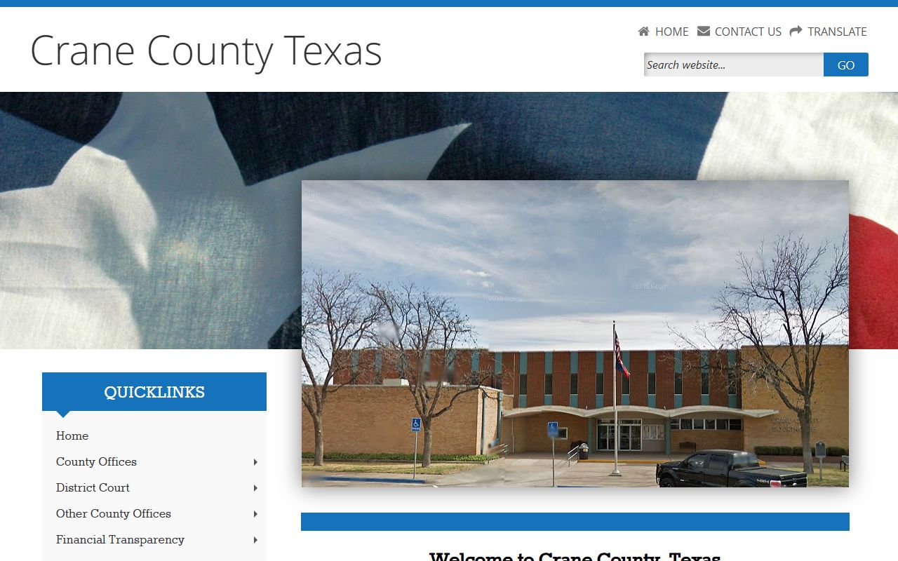 Crane County police records website