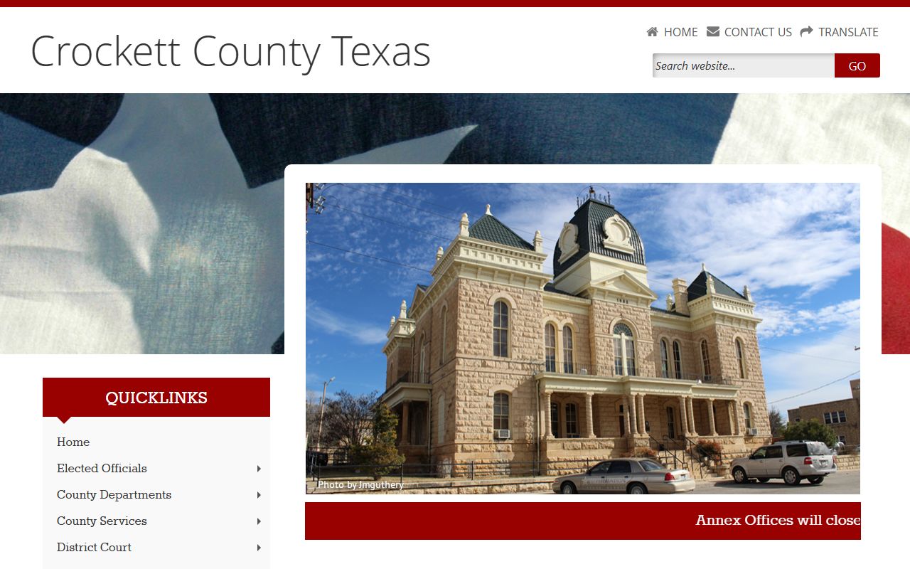 Crockett County police records website