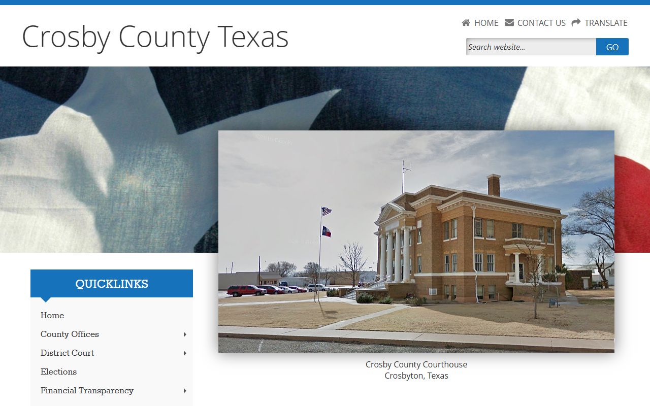 Crosby County police records website