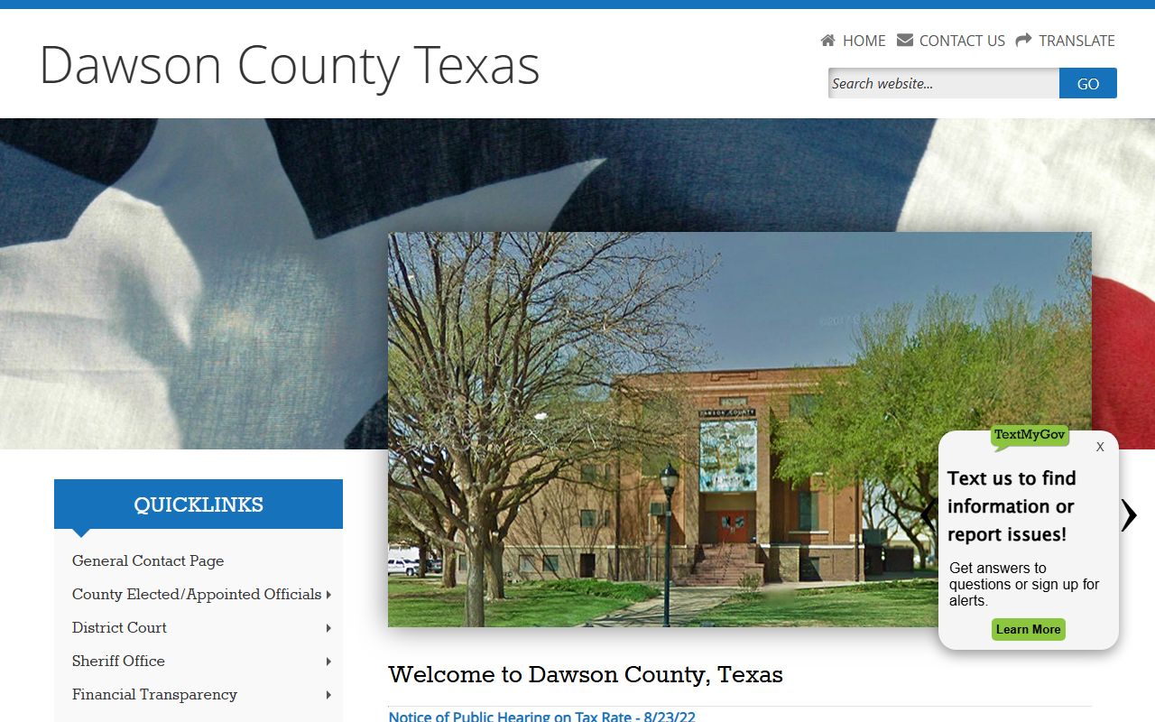 Dawson County police records website