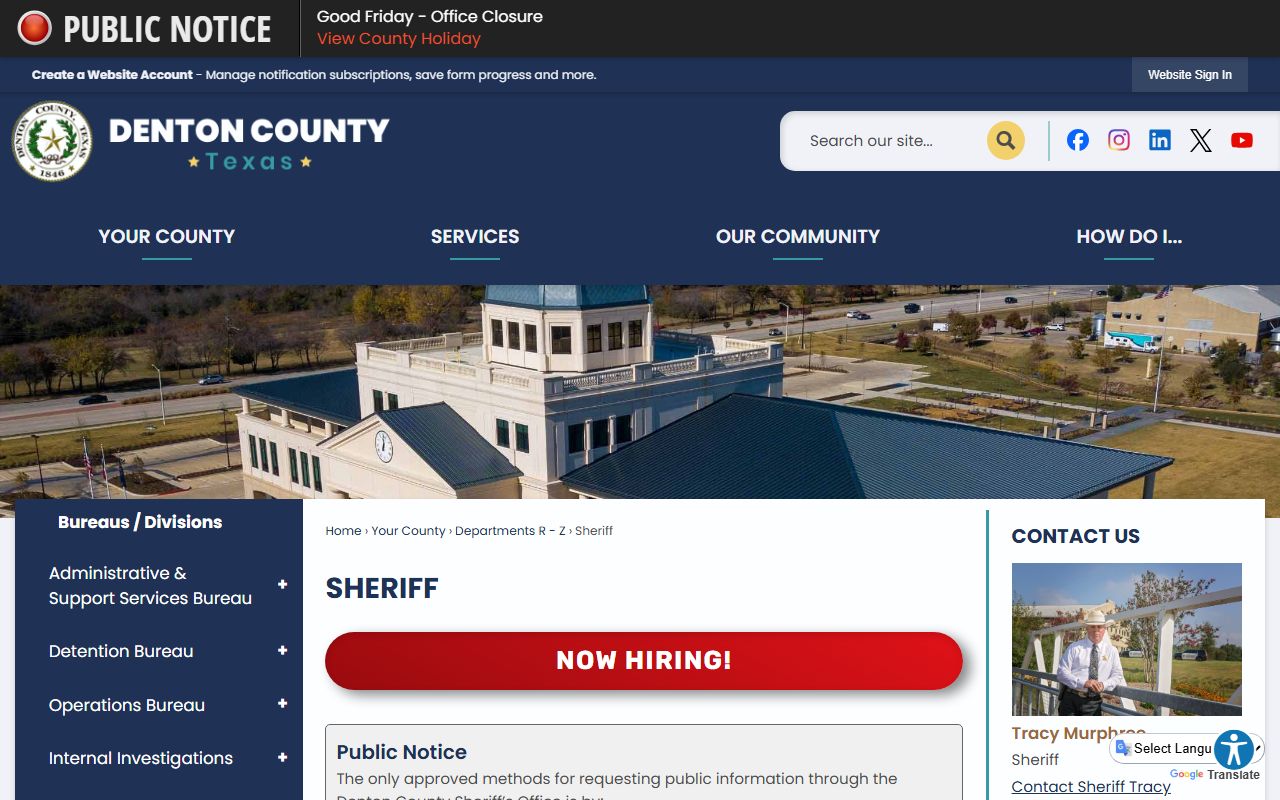 Denton County Sheriff police records portal