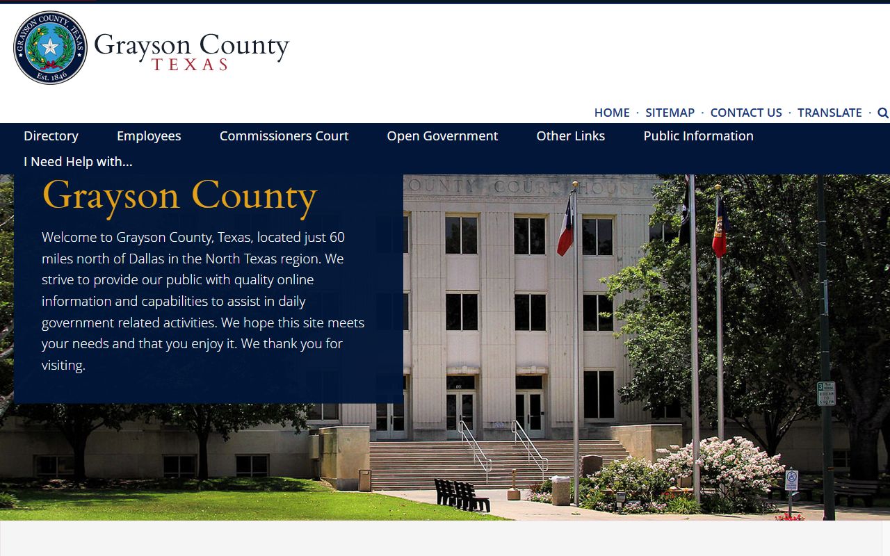 Grayson County police records website