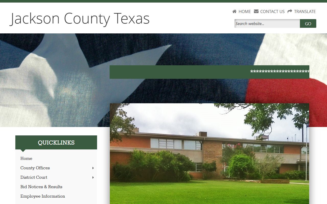 Jackson County police records website screenshot