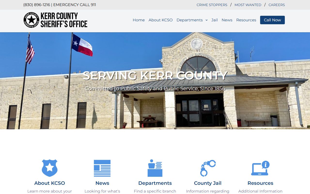 Kerr County police records Sheriff's Office website
