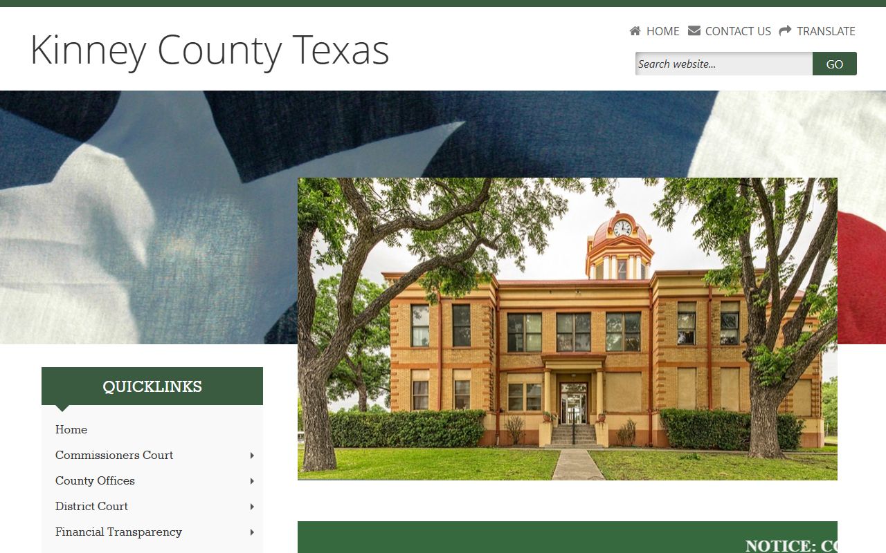 Kinney County police records website