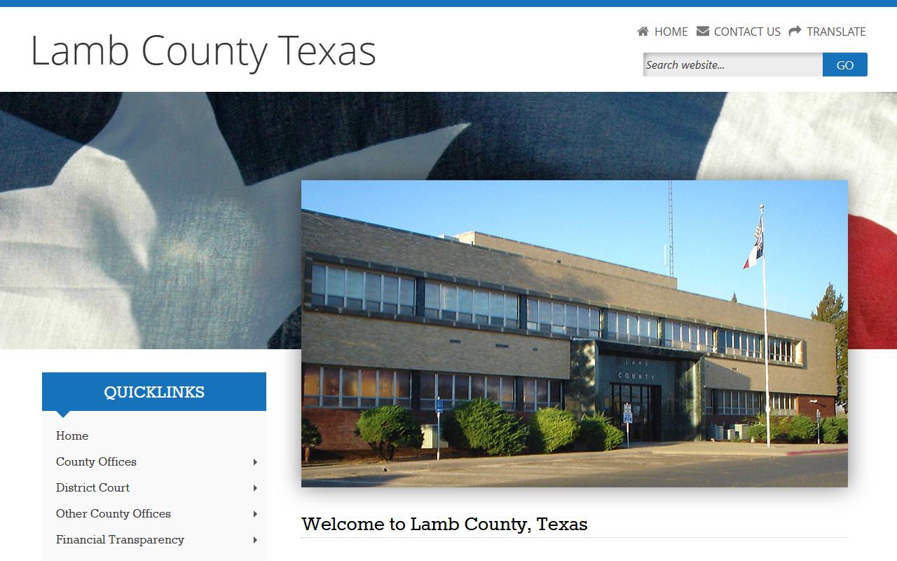 Lamb County website for police records access