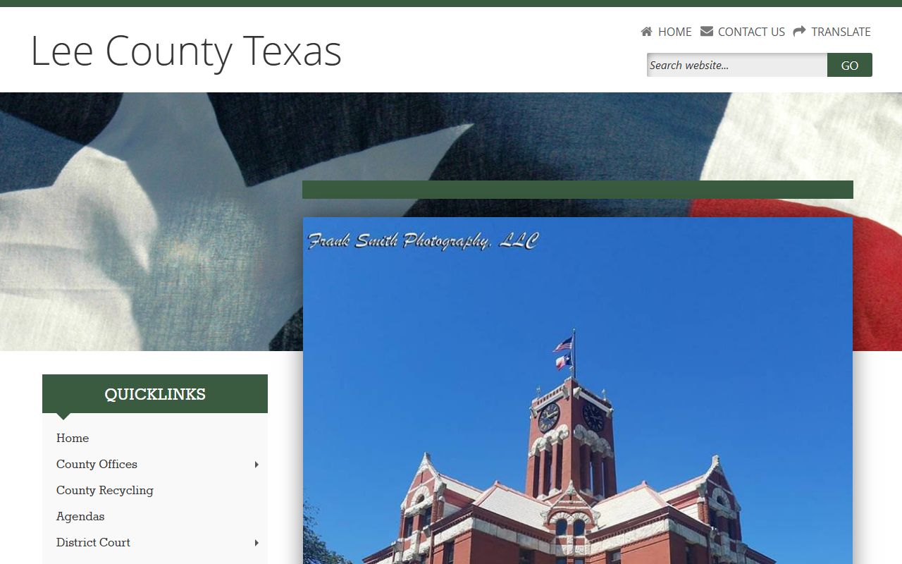Lee County website for police records and county services