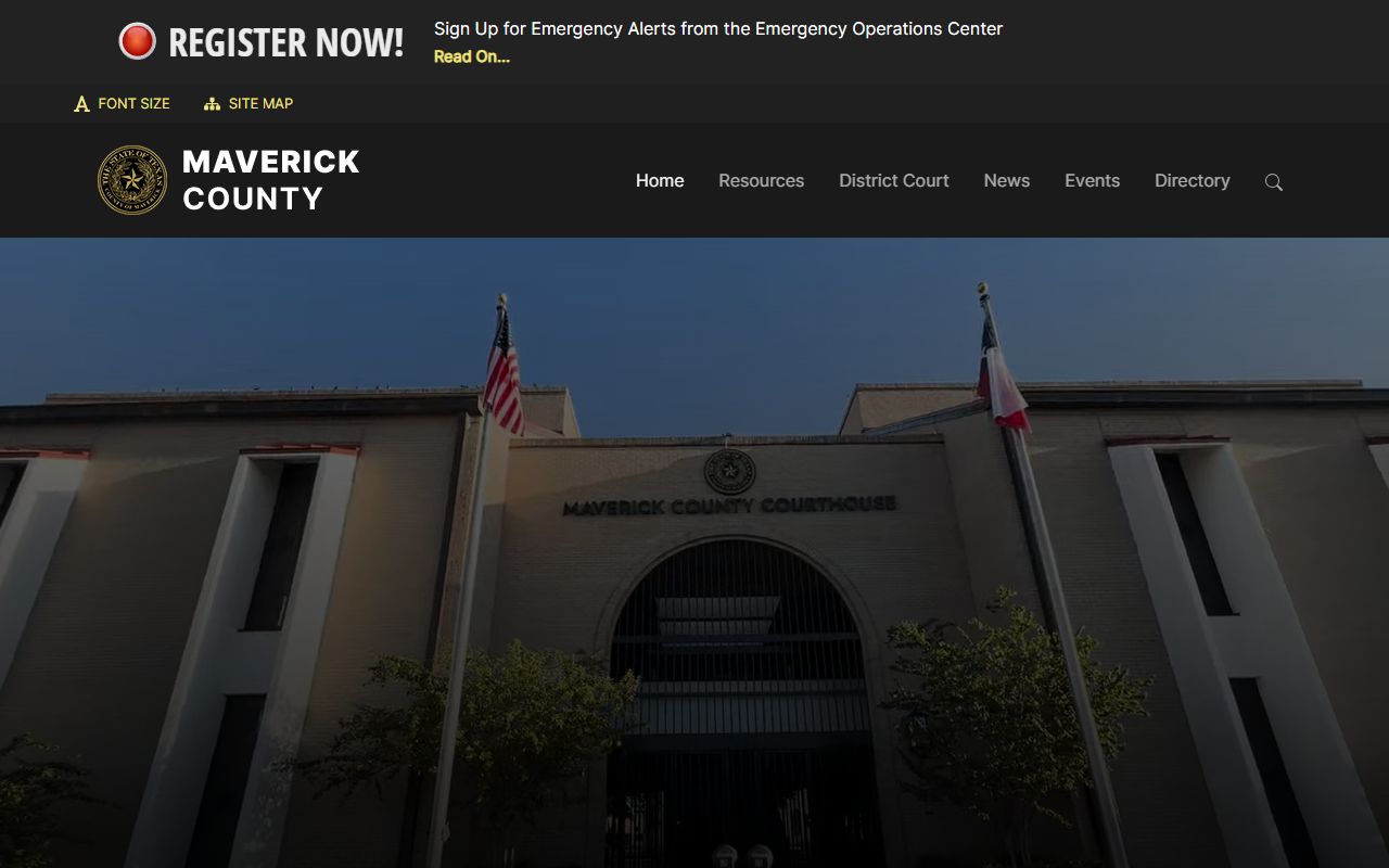 Maverick County police records website