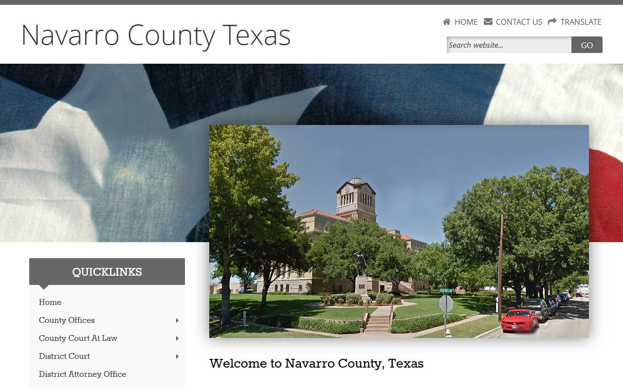 Navarro County police records website