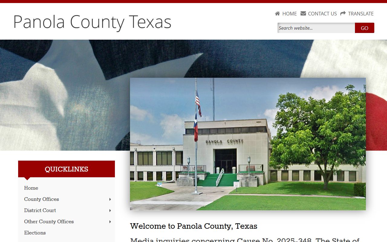 Panola County police records website