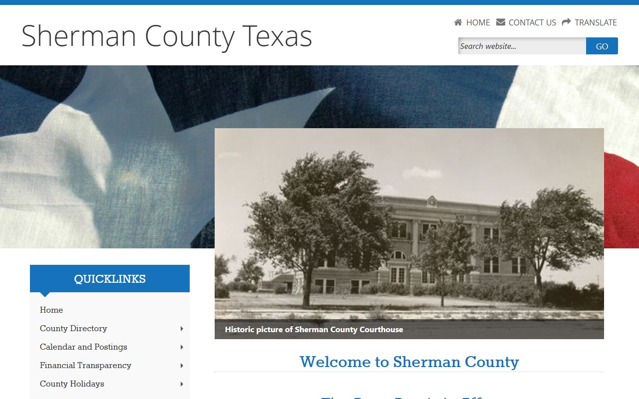 Sherman County police records county website