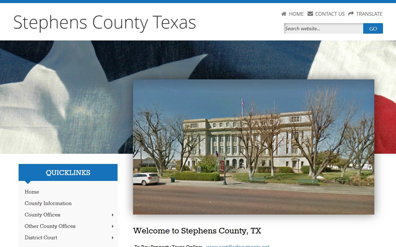 Stephens County police records website