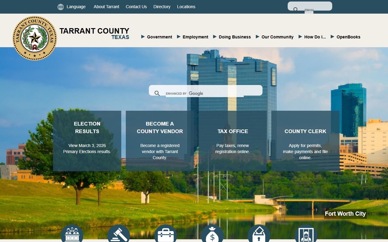 Tarrant County police records official website