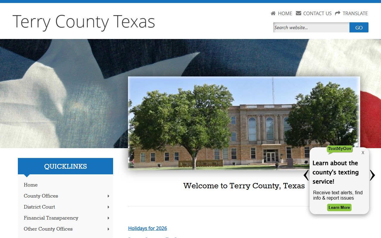 Terry County police records website