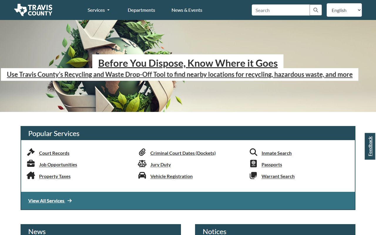 Travis County police records official county website