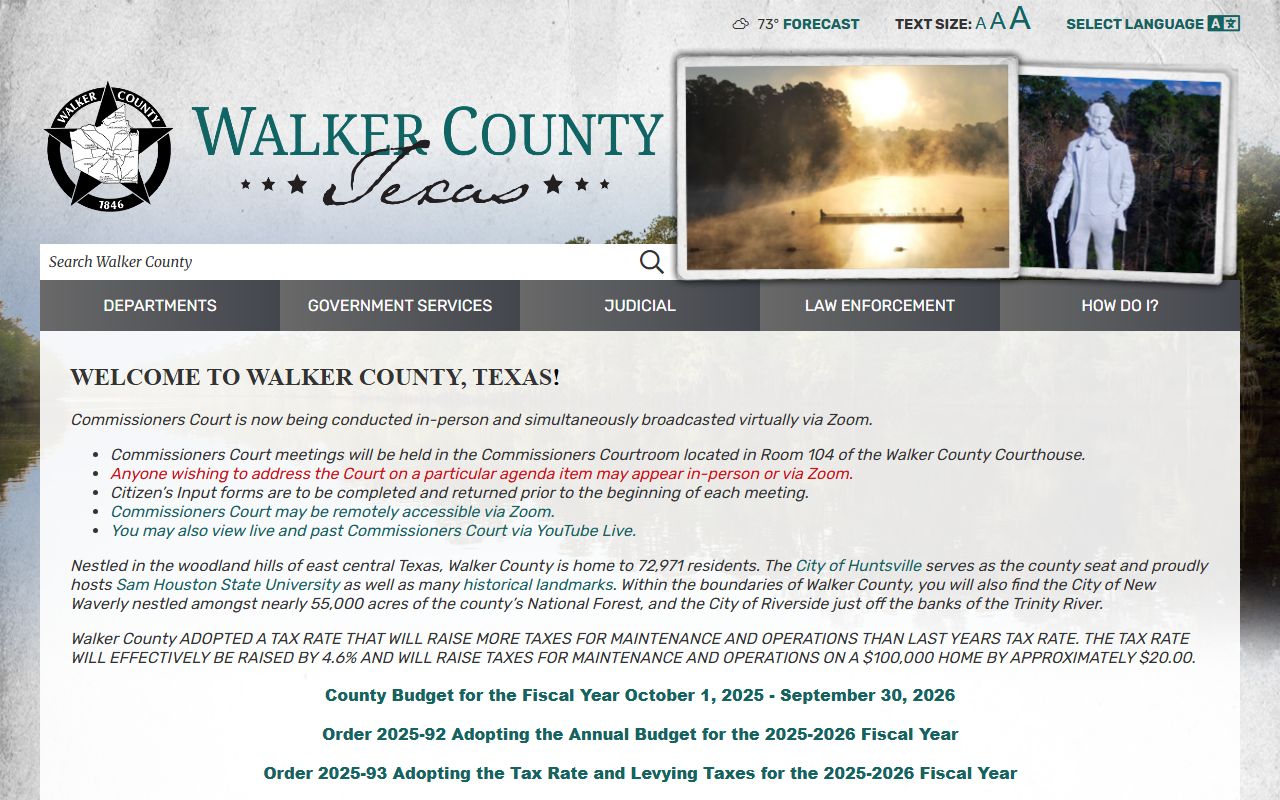 Walker County police records county website