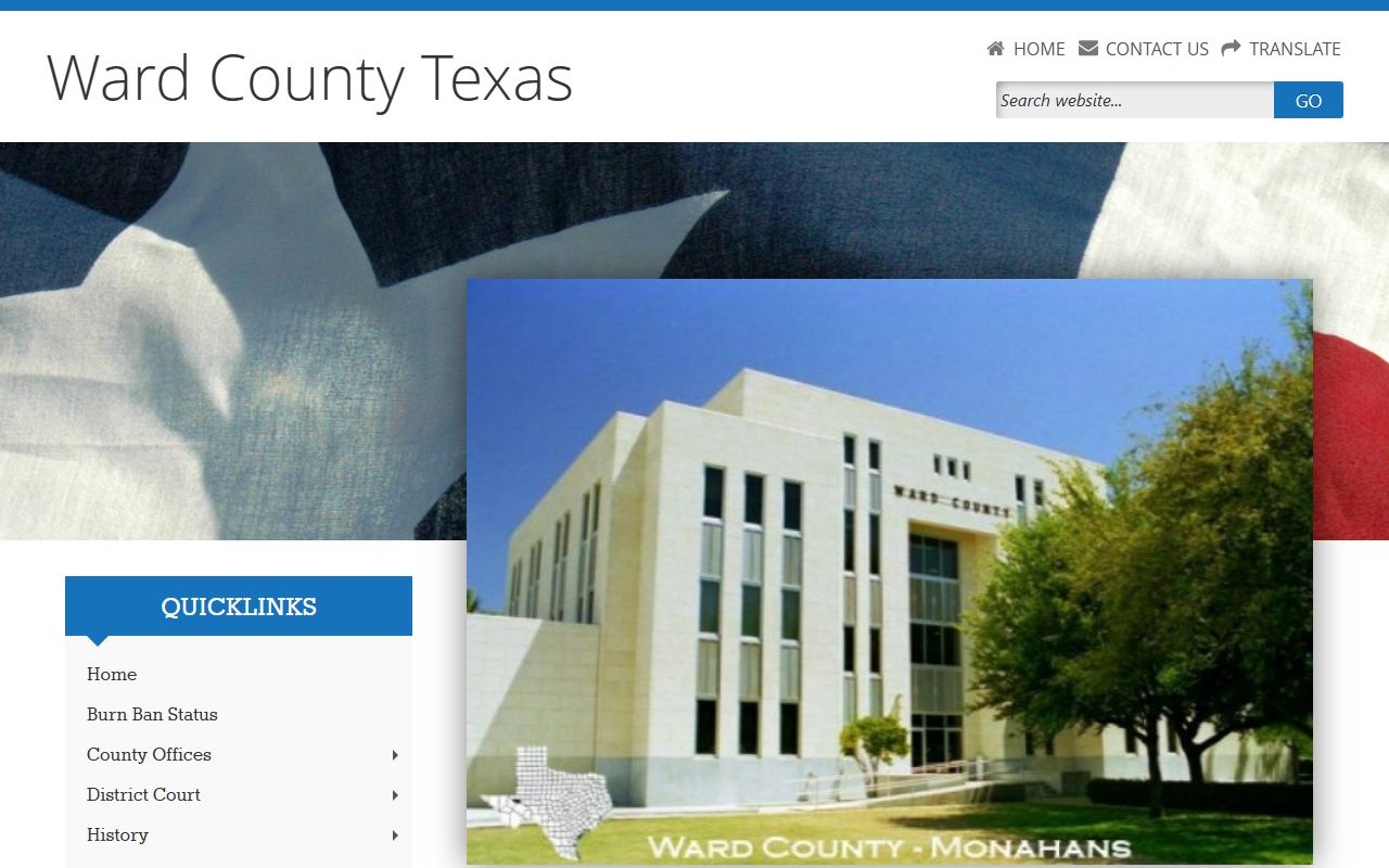 Ward County police records county website