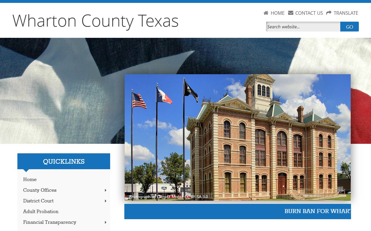 Wharton County police records government website