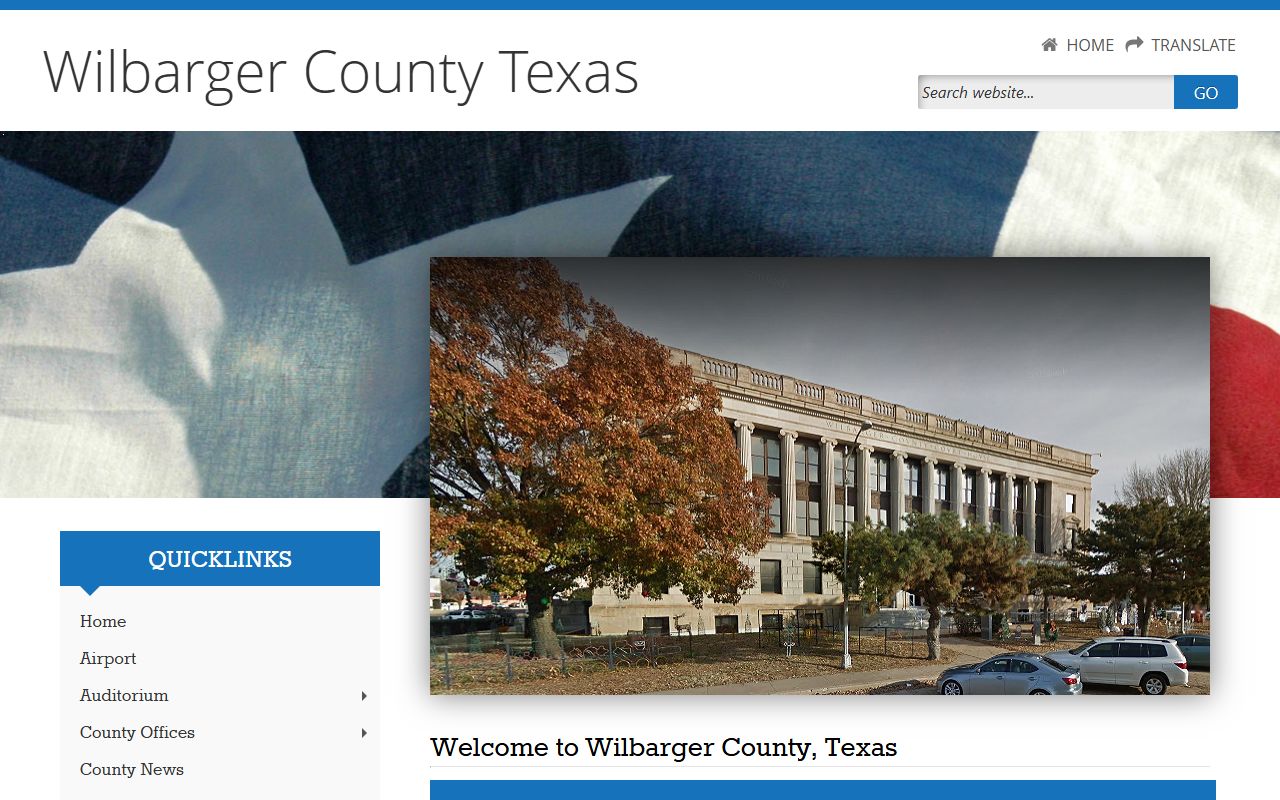 Wilbarger County police records government website