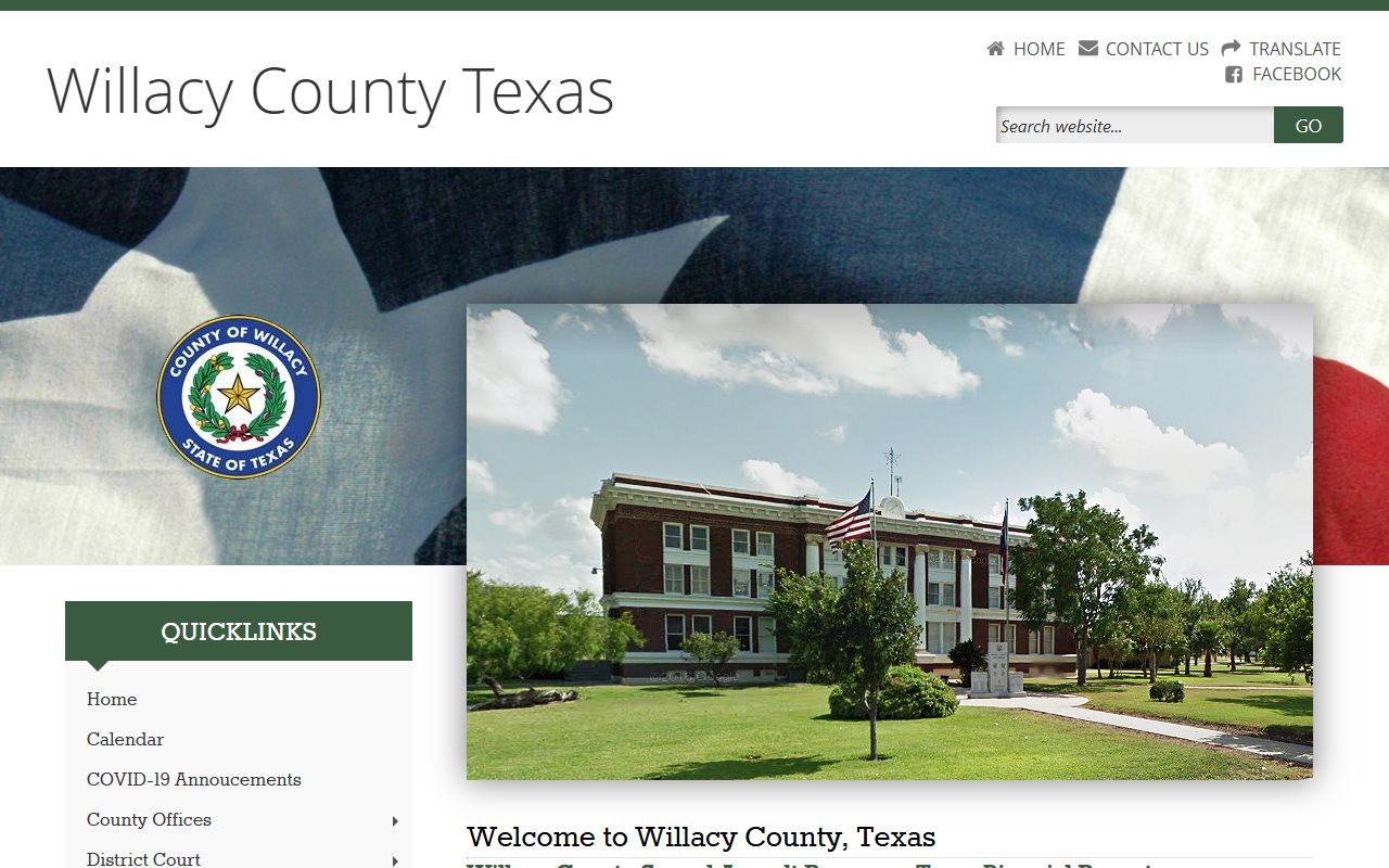 Willacy County police records government website