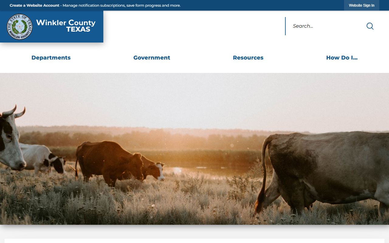 Winkler County police records government website