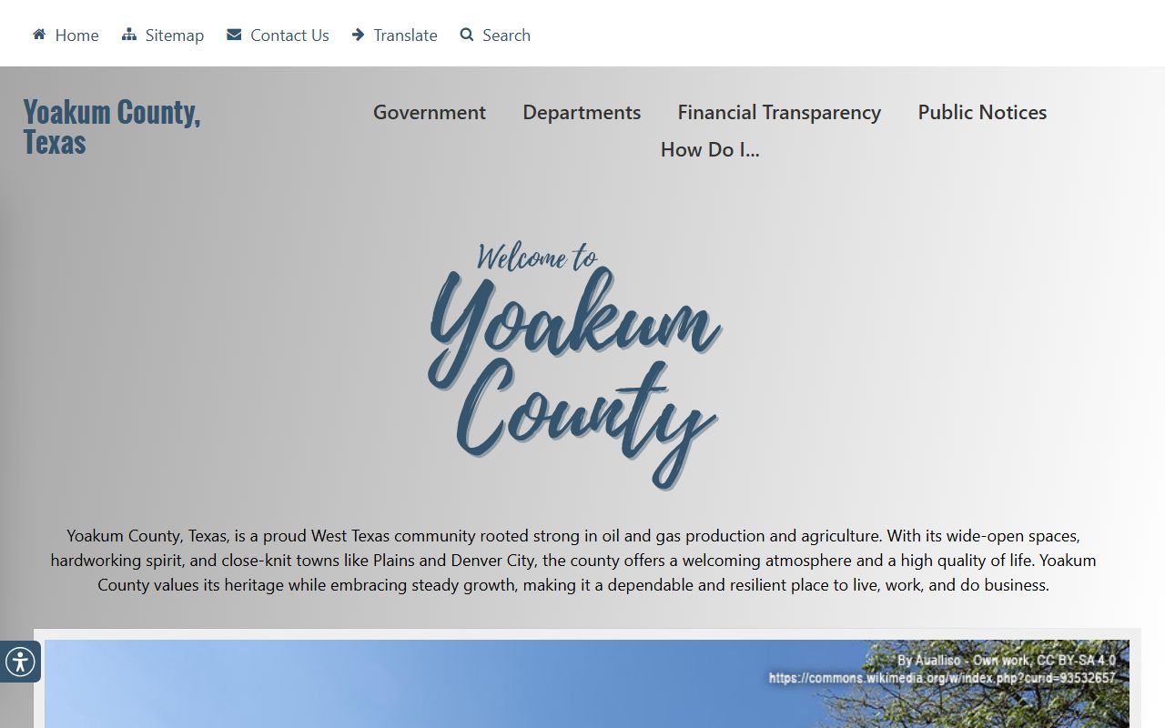 Yoakum County police records county website