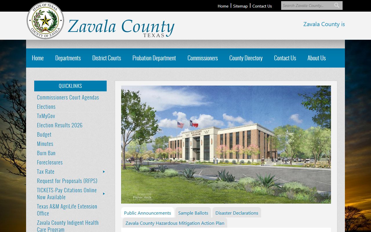 Zavala County police records county website