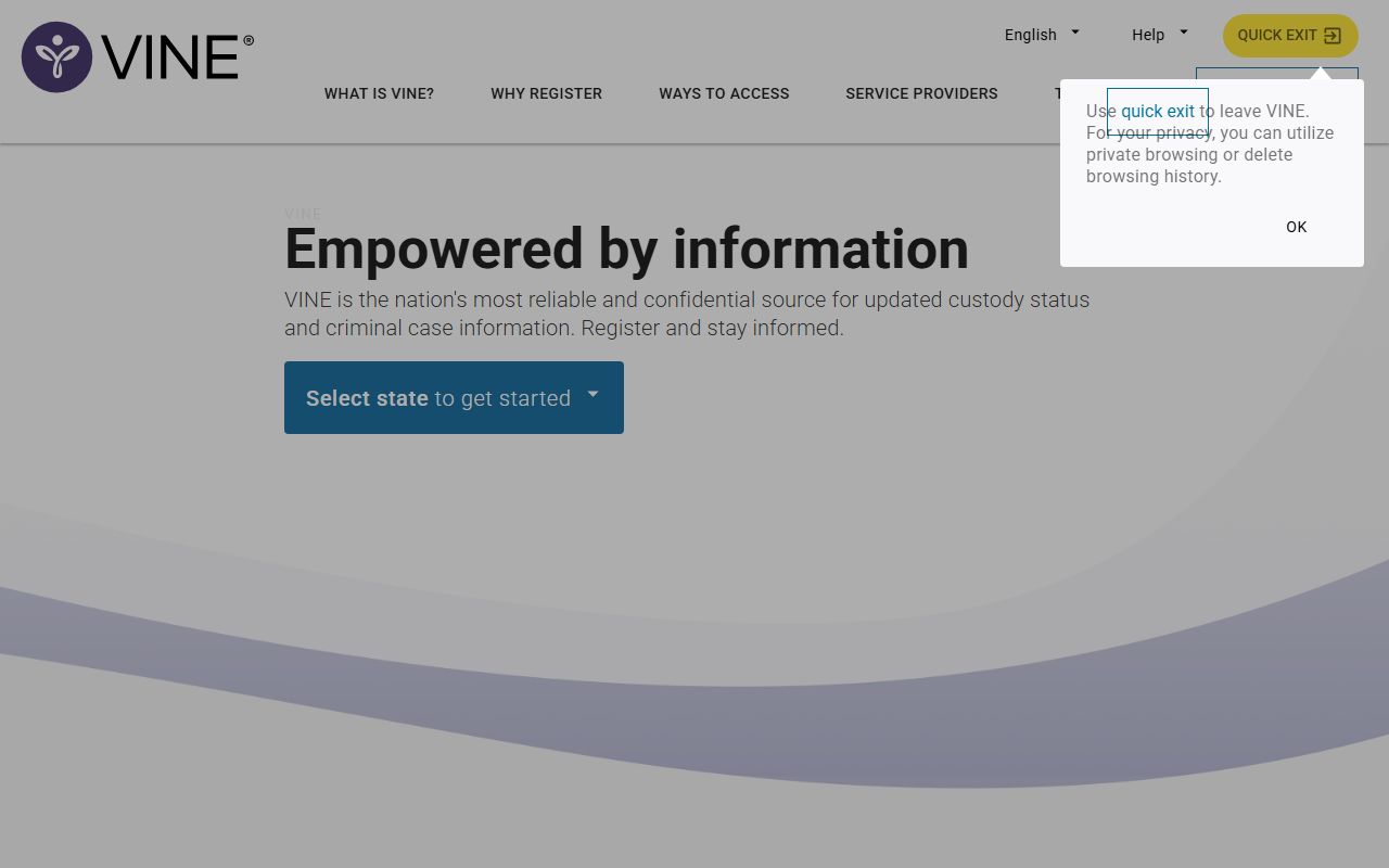 Texas VINE victim notification police records